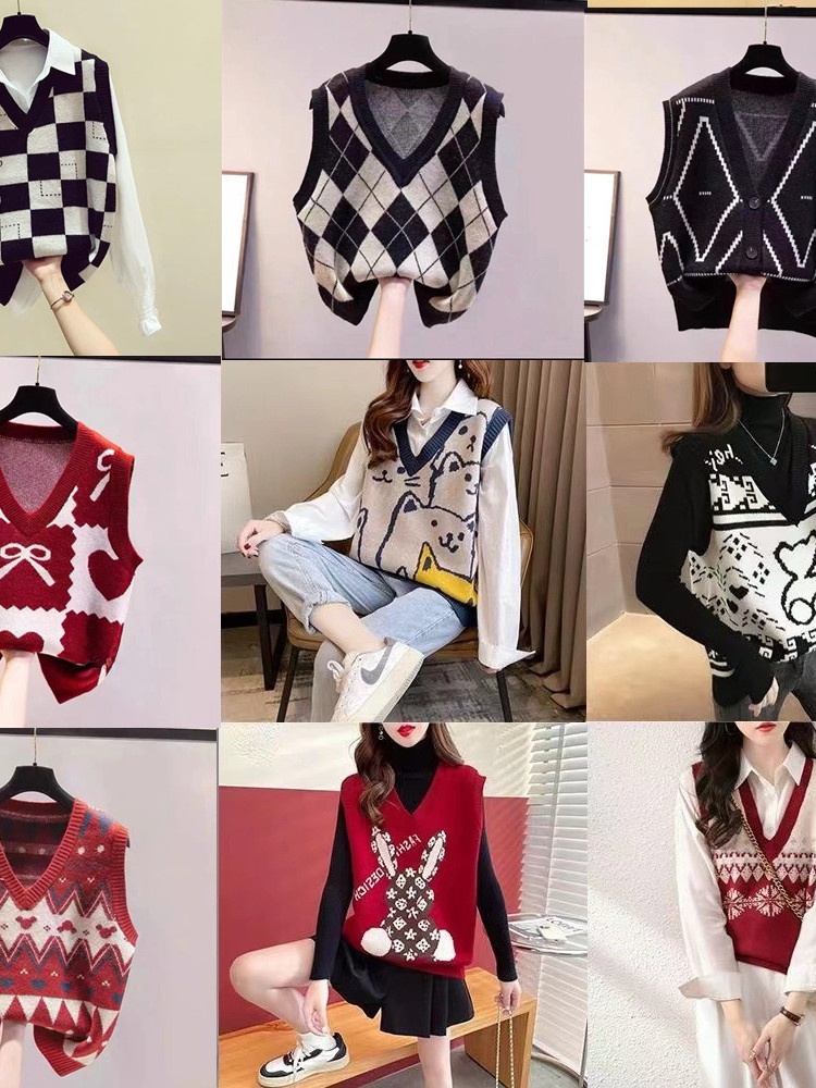 Winter Clothing Label - Brand Women's Knitted Vest Tank Top