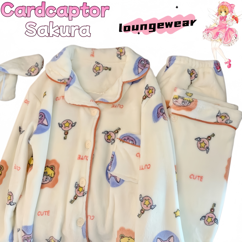 Winter Clothing Usa - Cardcaptor Sakura Pajamas - Cute Cartoon