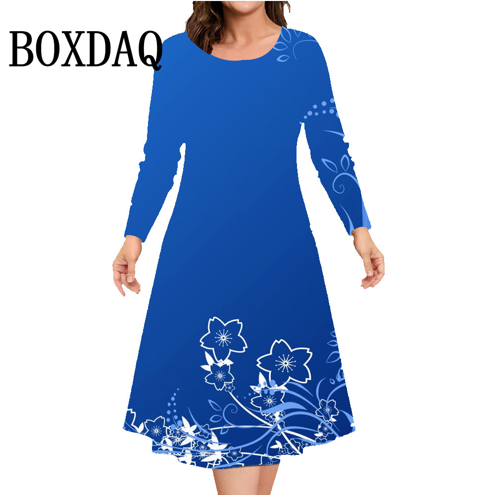 Autumn Winter Long Sleeve Dres - Winter Clothing Line ulasan dan harga