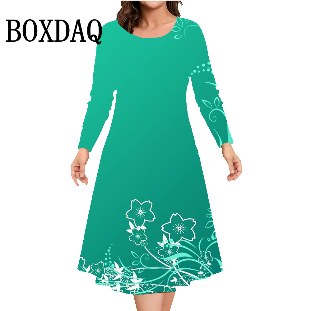 Autumn Winter Long Sleeve Dres - Winter Clothing Line ulasan dan harga