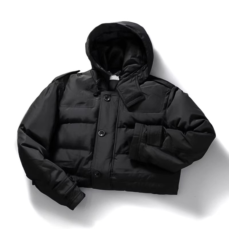 Men's Mid-Length Hooded down J - Winter Clothing Label ulasan dan harga