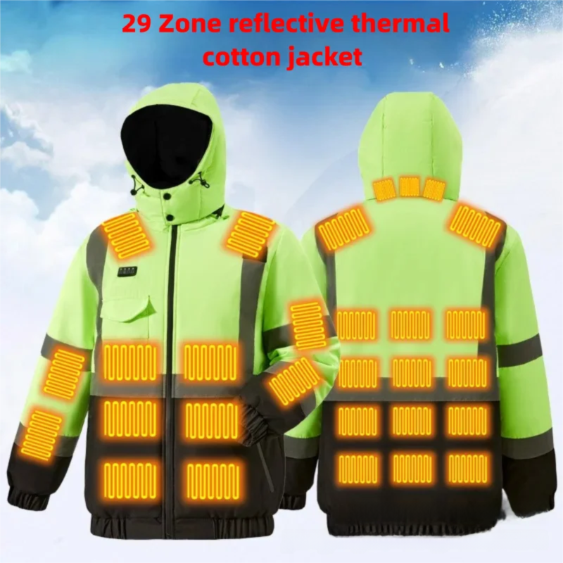 29 Areas Heated Cotton Jacket  - Winter Clothing Articles ulasan dan harga
