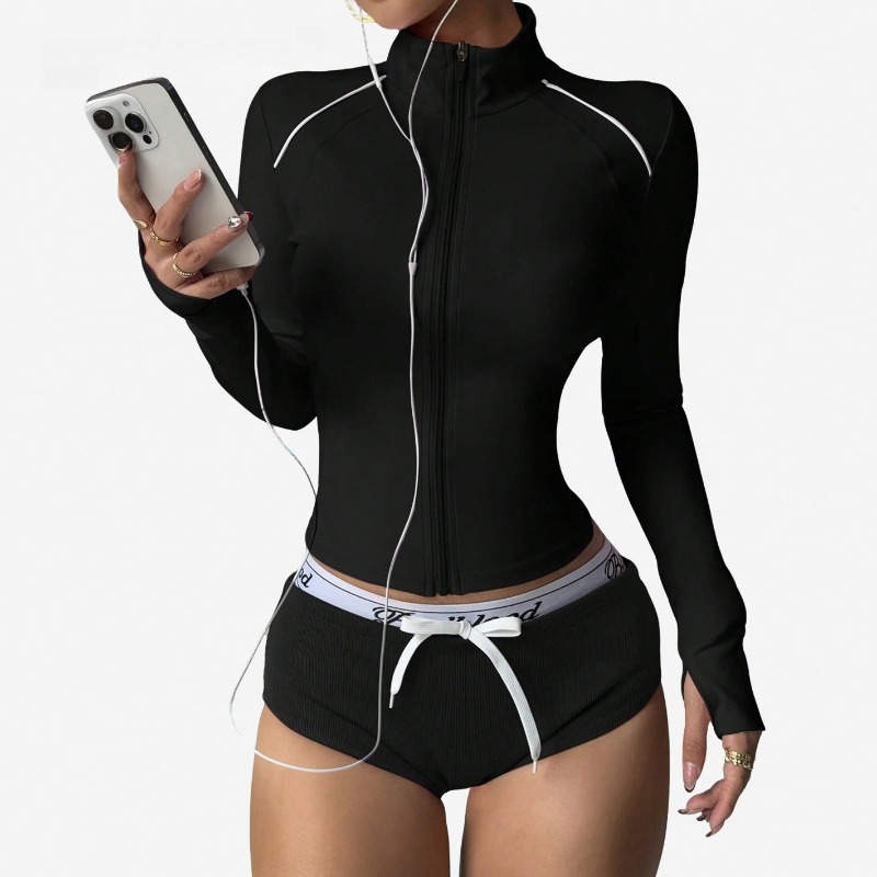 Women's Yoga Jacket Color Bloc - Winter Yoga Clothing ulasan dan harga
