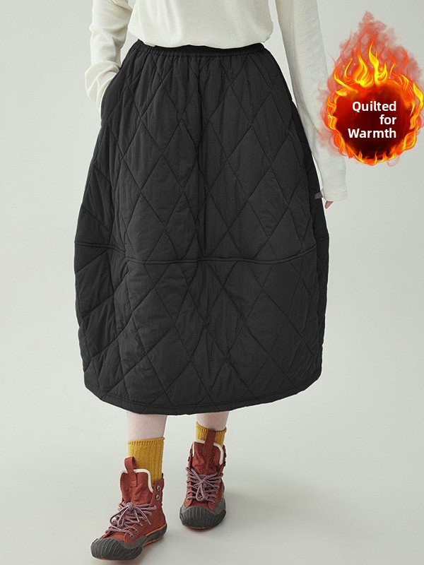 High Waist A-Line Midi Skirt C - Winter Clothing Line ulasan dan harga