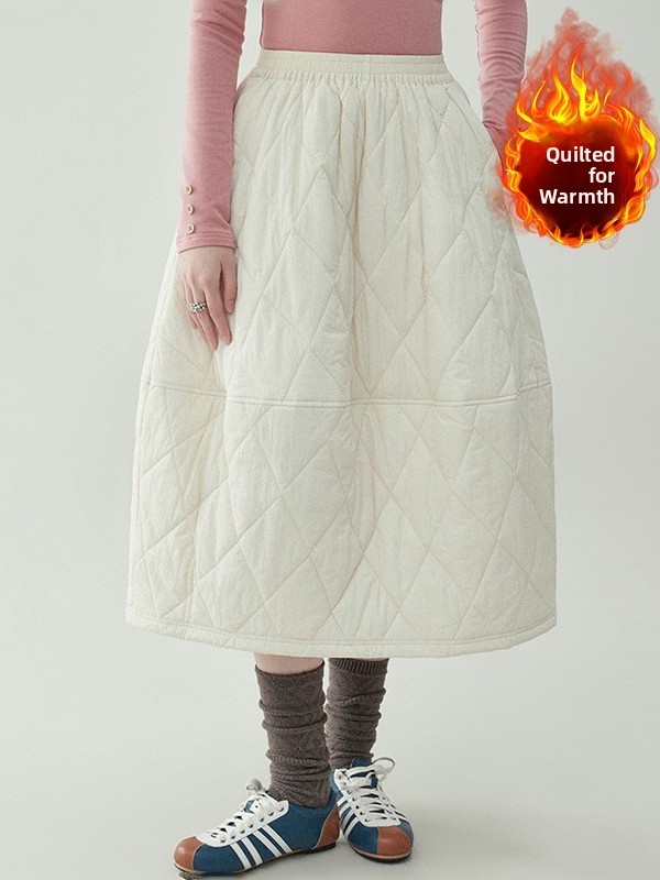 High Waist A-Line Midi Skirt C - Winter Clothing Line ulasan dan harga