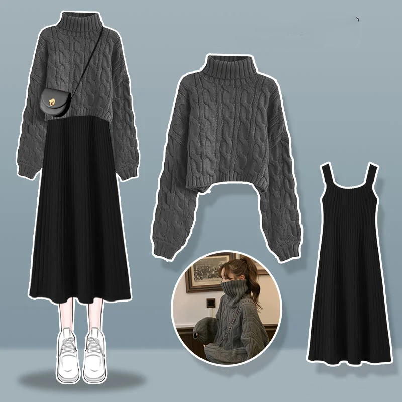 Thickened Linen Pattern Knitte - Winter Clothing Line ulasan dan harga