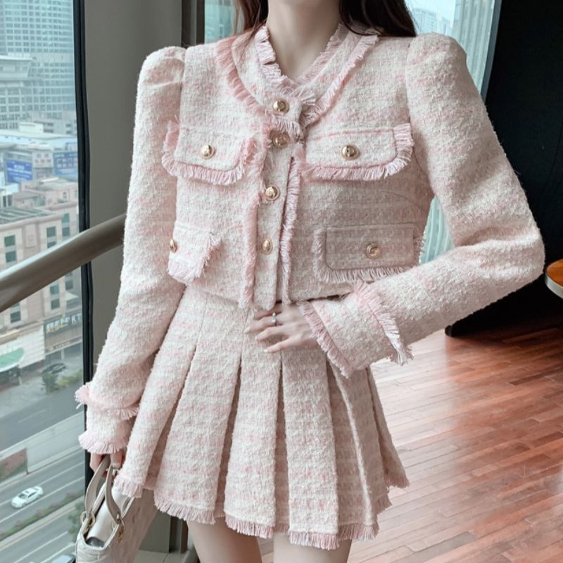 Women Elegant Tassel Y2K Korea - Winter Clothing Line ulasan dan harga