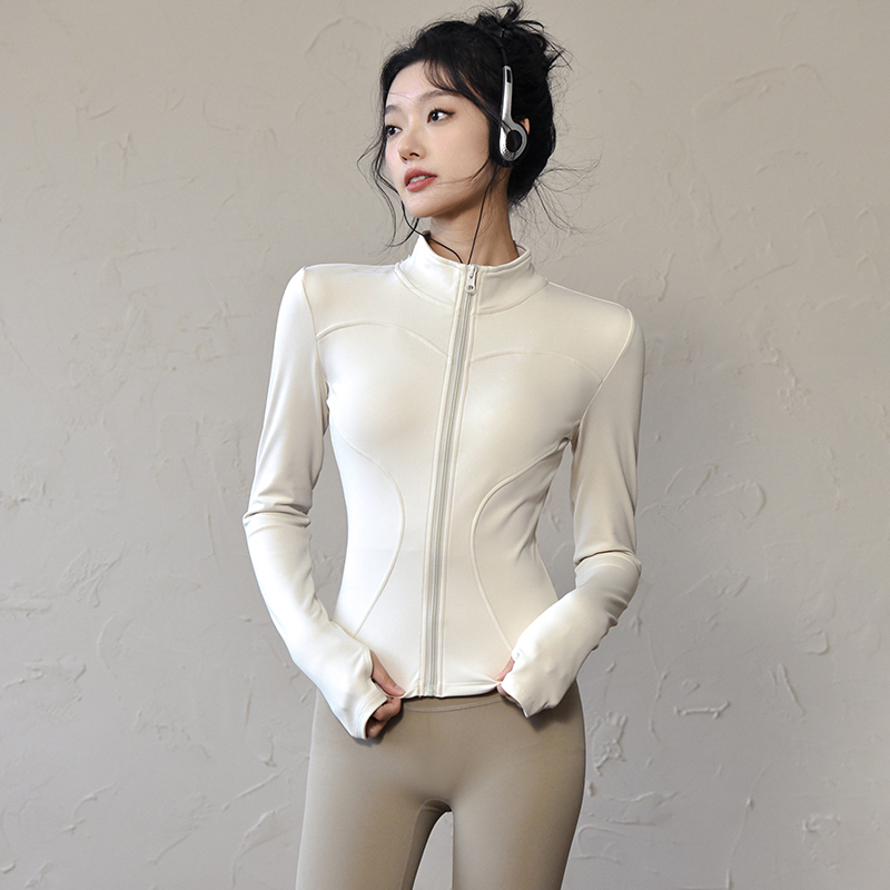 Long Sleeve Sports Jacket Wome - Winter Yoga Clothing ulasan dan harga