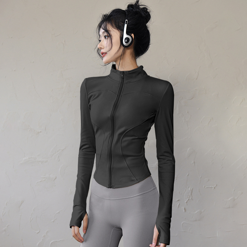 Long Sleeve Sports Jacket Wome - Winter Yoga Clothing ulasan dan harga