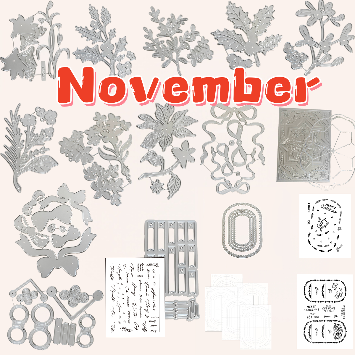 Winter Herbarium Labels Metal  - Winter Clothing Label ulasan dan harga