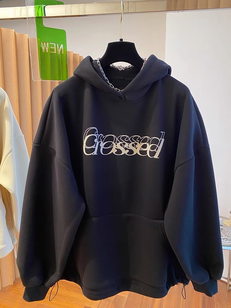 American High Street Trendy Le - Fleece Hoodie Lined ulasan dan harga