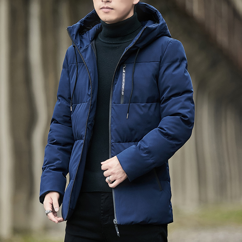 Mens Parkas Solid Color Clothi - Quality Winter Clothing Brand ulasan dan harga